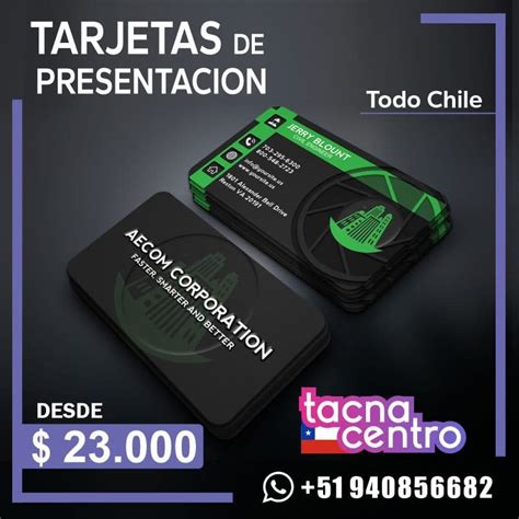 Tarjetas de presentación en Viña del Mar Tacna Centro