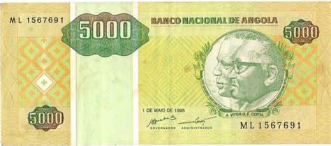 Banknote Kwanzas Angola Foronum