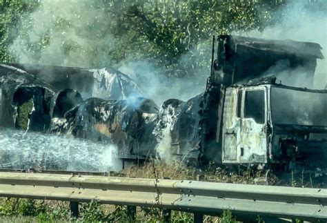 M2 Delays After Crash And Lorry Fire Near Junction 5 For Sittingbourne