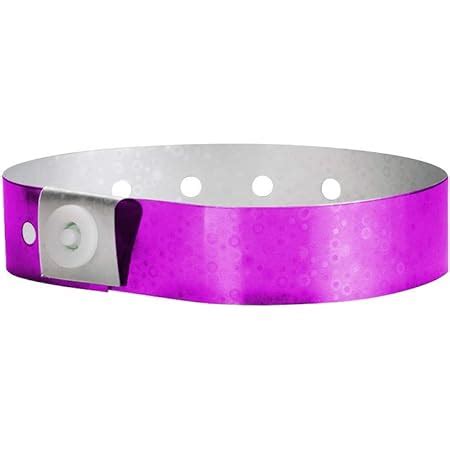 Amazon Wristco Premium Holographic Purple Plastic Secure Snap