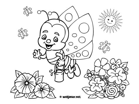 Coloriage Coloriage De Printemps A Imprimer Gratuit