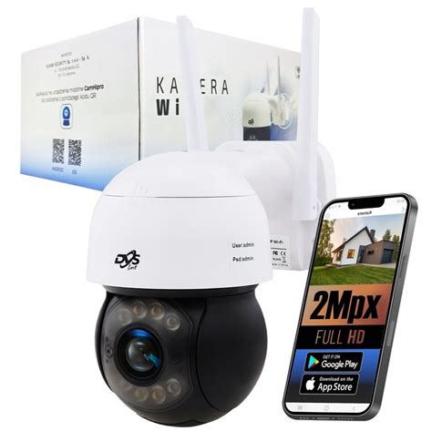 BEZPRZEWODOWA KAMERA WIFI OBROTOWA 4xZOOM FULLHD 2Mpx ZEWNĘTRZNA IR LED