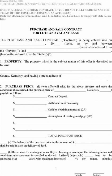 Free Land Contract Template Ohio Web Forming A Land Contract