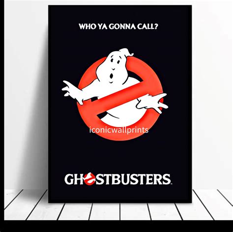 Paint Effect Ghostbusters Digital Print Printable Wall Etsy