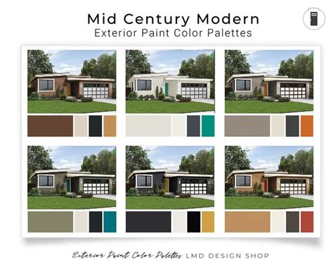 Exterior Paint Color Schemes Mid Century Modern Exterior House Paint