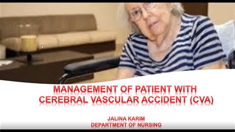 Lecture 2 Management Of Patients With Cva Youtube