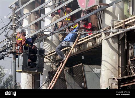 View Of Venue After A Fire Broken Out Incident At Warehouse Of The