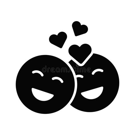 Romantic Couple Emoji Vector Design Ready For Premium Use Stock Vector