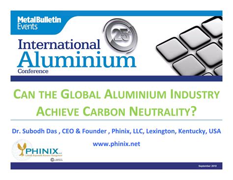 Can The Global Aluminium Industry Achieve Carbon Neutrality Ppt