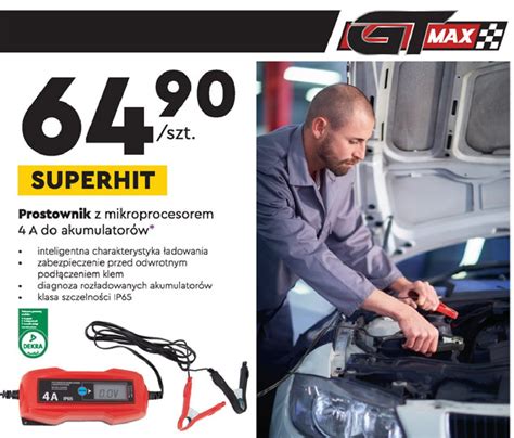 Prostownik z mikroprocesorem 4a do akumulatorów Gt max cena