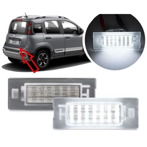 Lampade Led Targa Per Fiat Panda Cross Con Tecnologia Canbus