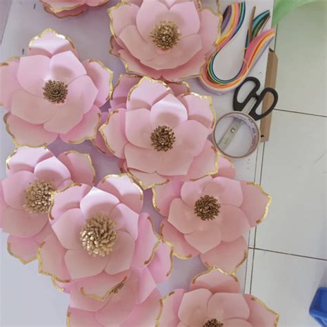 Jual Dekorasi Backdrop Paper Flower Bunga Kertas Diameter Kurleb 19