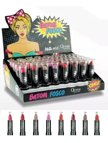 Batom Fosco Matte Queen Kit Batons Atacado Fashion Nude MercadoLivre