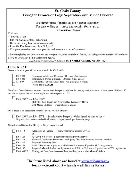 Wisconsin Divorce Papers Forms Fill Online Printable Fillable Blank Pdffiller