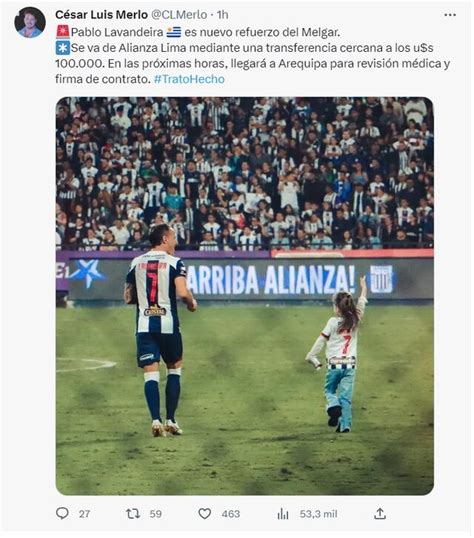 Pablo Lavandeira Se Va De Alianza Lima Se Revela El Monto Que Habrían