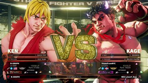 Ken Vs Kage Street Fighter V Streetfighterv Sfv Sfvce