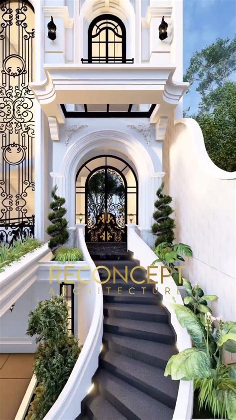 Entrance to a Luxurious Mansion