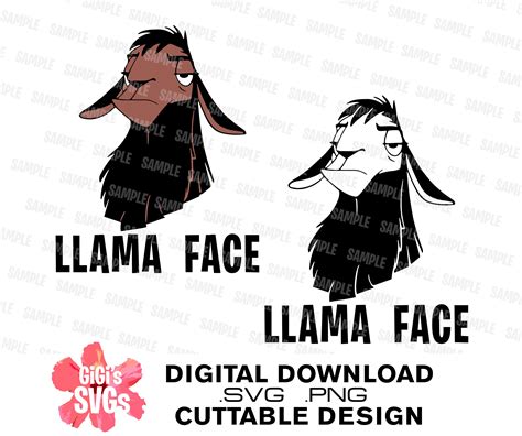 Kuzco Svg Emperors New Groove Svg No Touchy Llama Svg Etsy