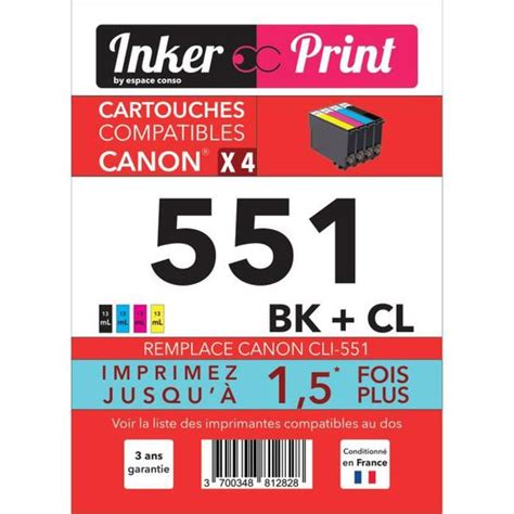 Pack De Cartouches D Encre Recycl Es Compatibles Avec Canon Xl