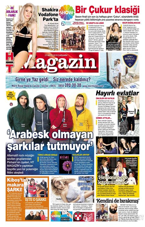 Habertürk Magazin Gazetesi 23 Mayıs 2018 Çarşamba Günü Manşeti