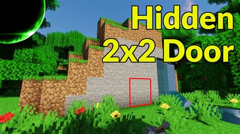 How To Make A Hidden 2x2 Door For Java And Bedrock Edition Minecraft