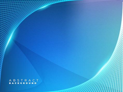 Premium Vector Blue Glowing Lines Background