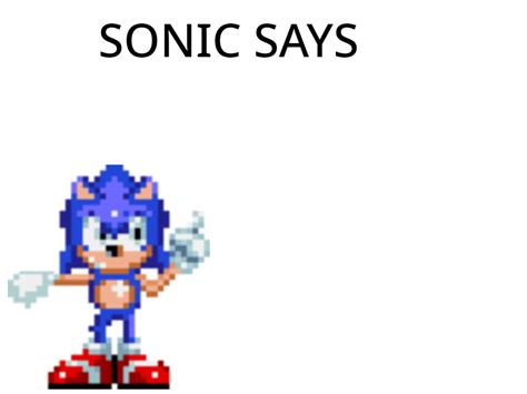 Sonic Says Blank Template Imgflip