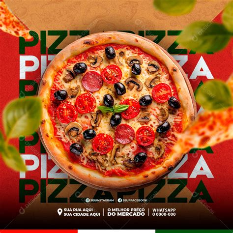 Pizzaria Pizza Social Media Psd Editável Download Designi