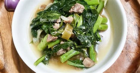 Resep Sop Caisim Sawi Hijau Daging Oleh Rhee Cookpad