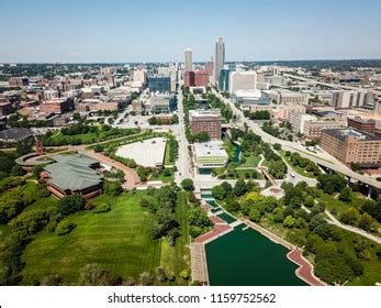 Aerial Photography Downtown Omaha Skyline Stock Photo 1159752562 | Shutterstock