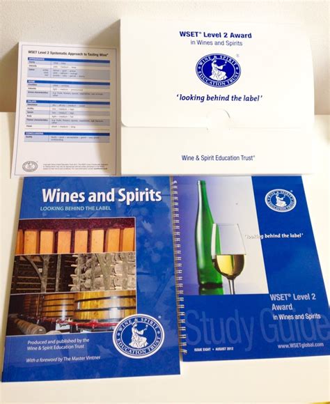 Wines And Spirits Study Pack For Level 2 Wset Wine And Spirits