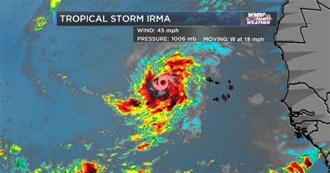 Tropical Storm Irma Forms Expected To Become A Hurricane