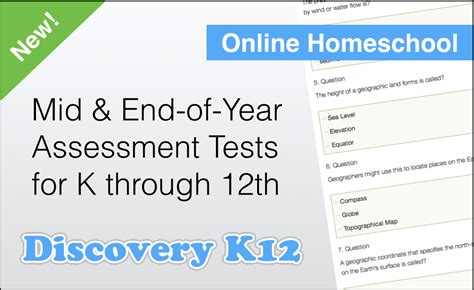 Discovery K12 To Offer Mid And End Of Year Assessment Tests For