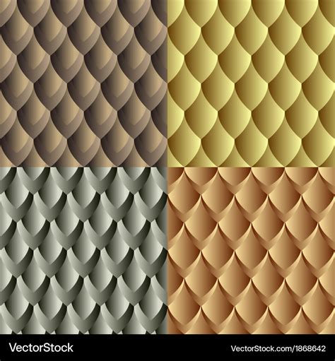 Seamless Dragon Skin Pattern Royalty Free Vector Image