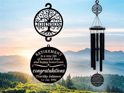 Amazon Personalized Retirement Wind Chimes Tree Of Life Wind