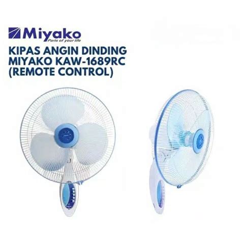 Jual Miyako Kipas Angin Dinding Wall Fan Inchi Remote Kaw Rc