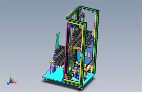 同步带升降机构3d数模图纸 Solidworks设计solidworks 2018模型图纸下载 懒石网