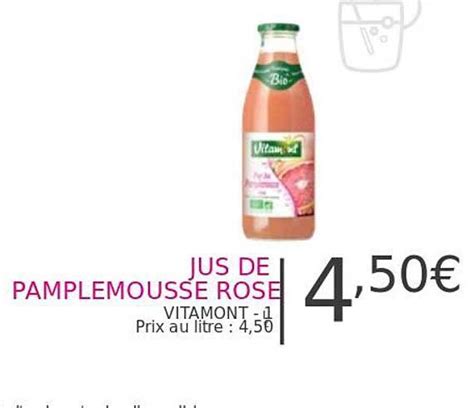 Promo Jus De Pamplemousse Rosé chez Le grand Panier Bio iCatalogue fr