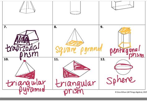 Classifying 3d Figures Math Showme