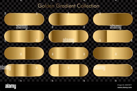 Huge Big Collection Of Golden Gradients Background Swatches Golden Background Texture Vector