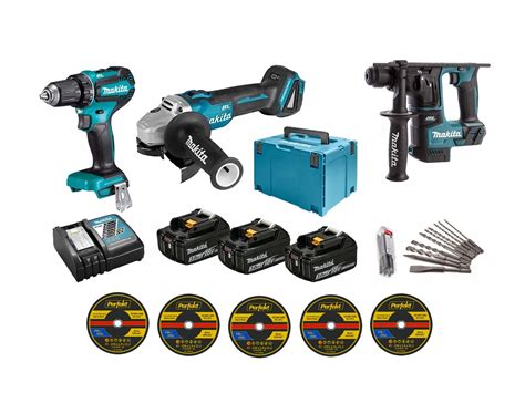 Makita Dlx J Zestaw Combo Ddf Dga Dhr Dlx Dga