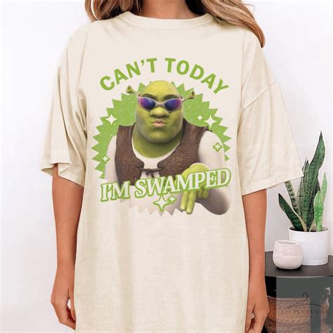 Can T Today I M Swamped Barbi Shirt Shrek Shirt Fiona Princess Shirt