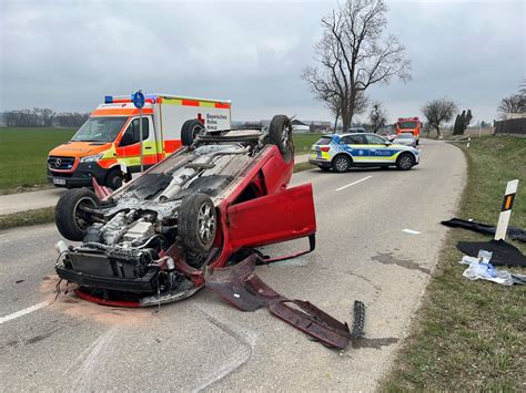 Thl Verkehrsunfall Feuerwehr Stadt Schrobenhausen