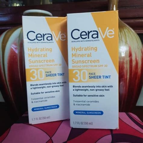 Cerave Hydrating Mineral Sunscreen Sheer Tint Spf 30 50ml Beauty