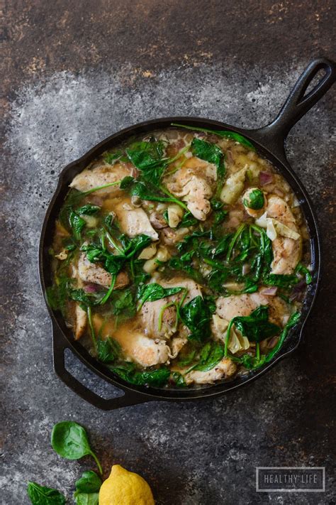 Paleo Chicken Lemon Spinach Artichoke Stew A Healthy Life For Me