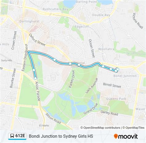 612e Route Schedules Stops Maps Bondi Junction Updated