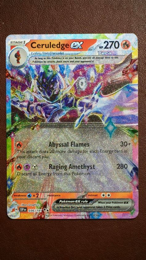 Ceruledge Ex Double Rare Holo Pokemon Tcg Sv Surging Sparks