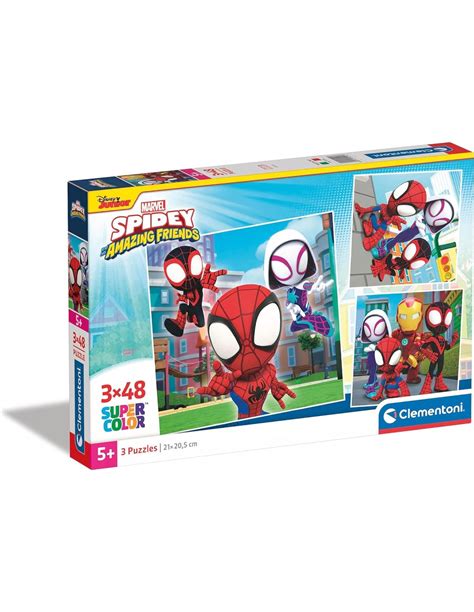 SPIDEY AMAZING FRIENDS PUZZLE 3 X 48 PIEZAS