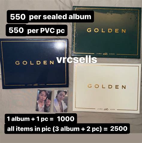 BTS Jungkook Golden Album and photocard, Hobbies & Toys, Memorabilia ...