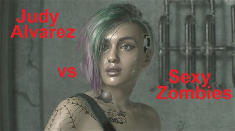 Judy Alvarez Cyberpunk Vs Sexy Zombies Resident Evil The